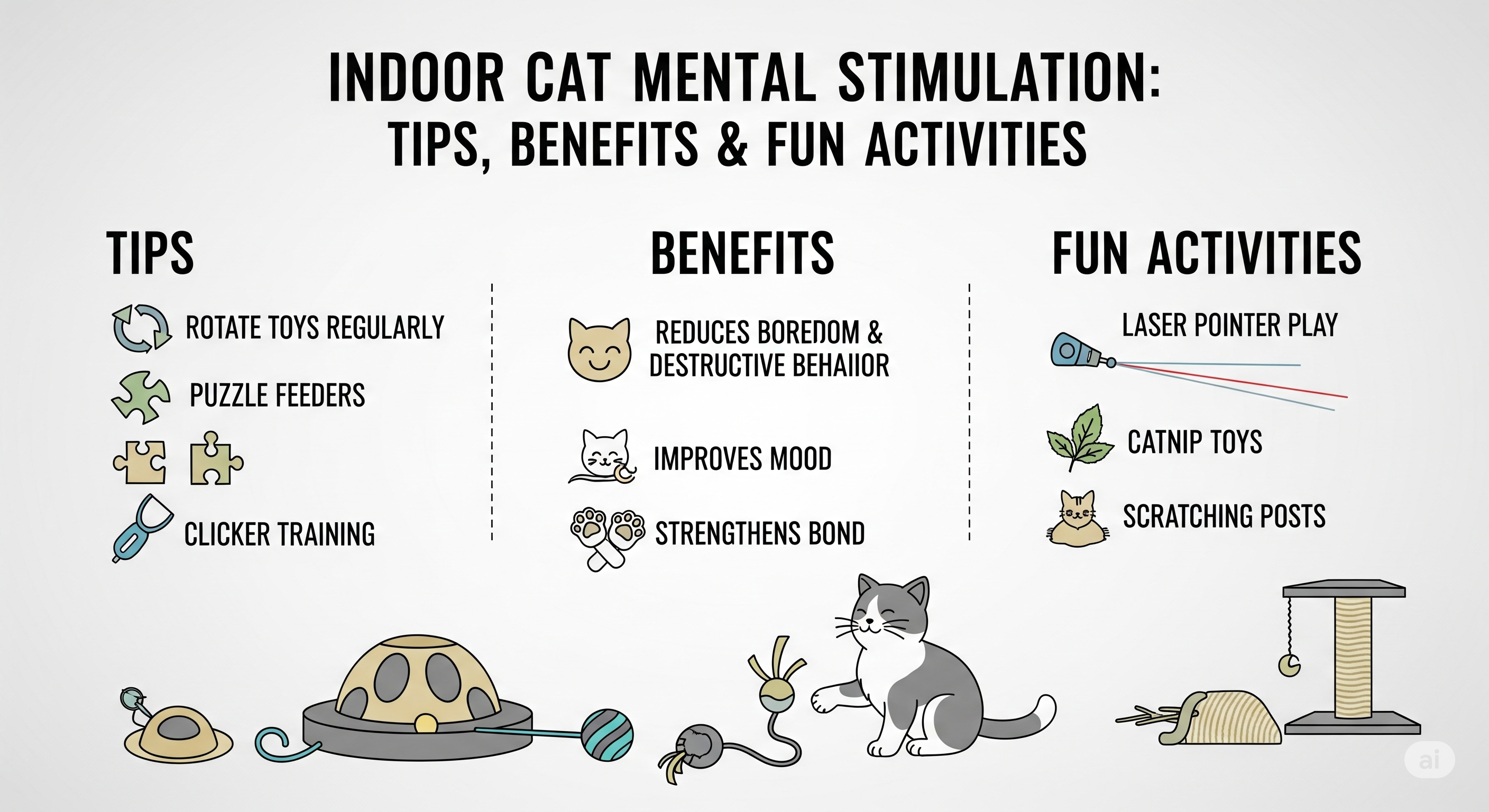 Indoor Cat Mental Stimulation: Tips, Benefits & Fun Activities